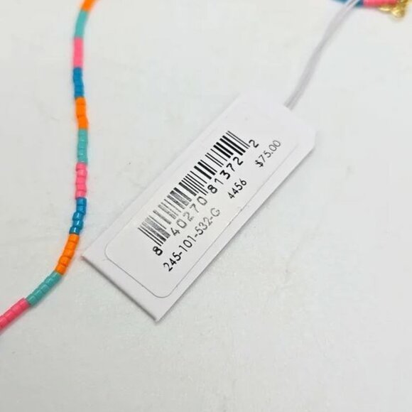Gorjana Beaded Gigi Stripe Miami Necklace - Picture 6 of 6